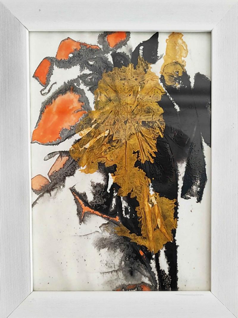 fire flower, 15x20, acryl auf steinpapier Bildnummer:1726998565180





