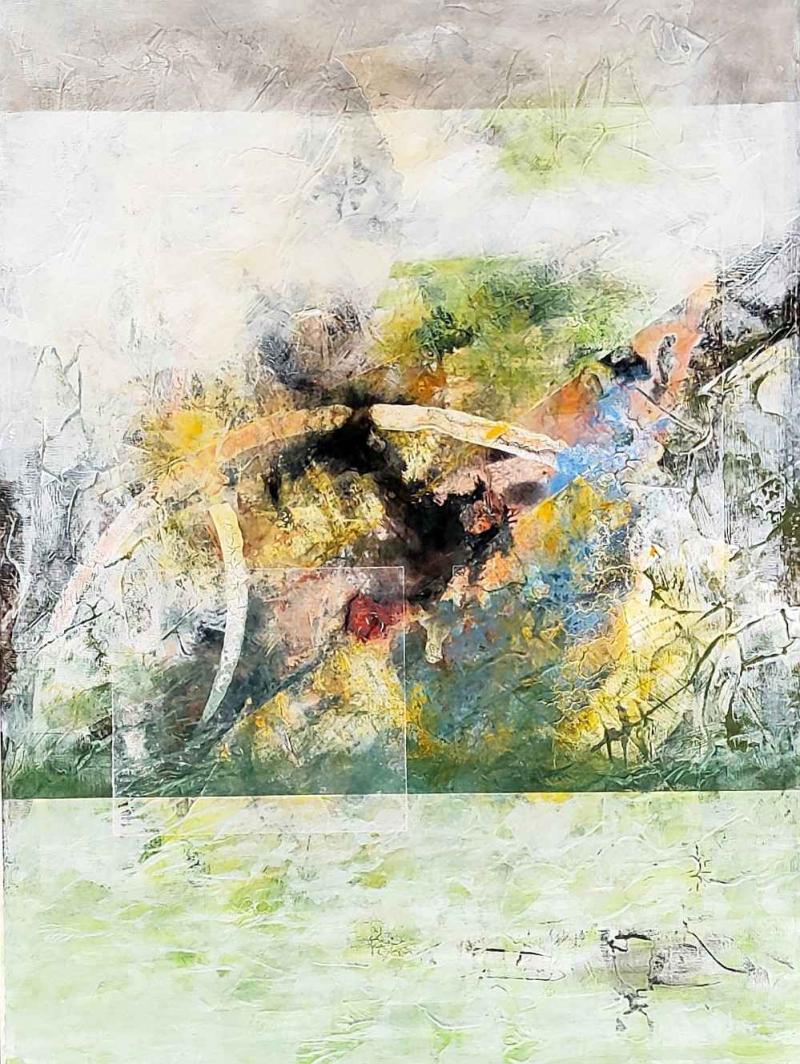 nachsaison, 50x70. acryl auf steinpapier Bildnummer:1720970415391





