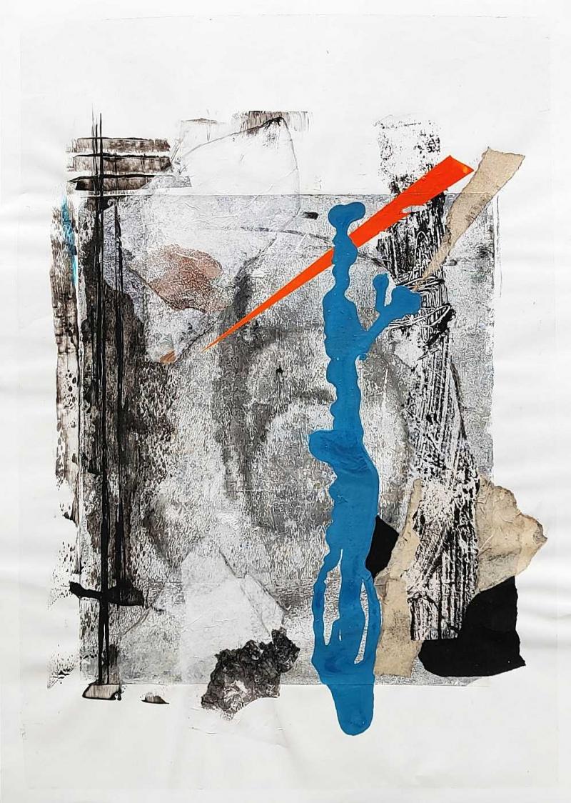 ohne titel, 40x60, acryl auf papier Bildnummer:1720970474881



