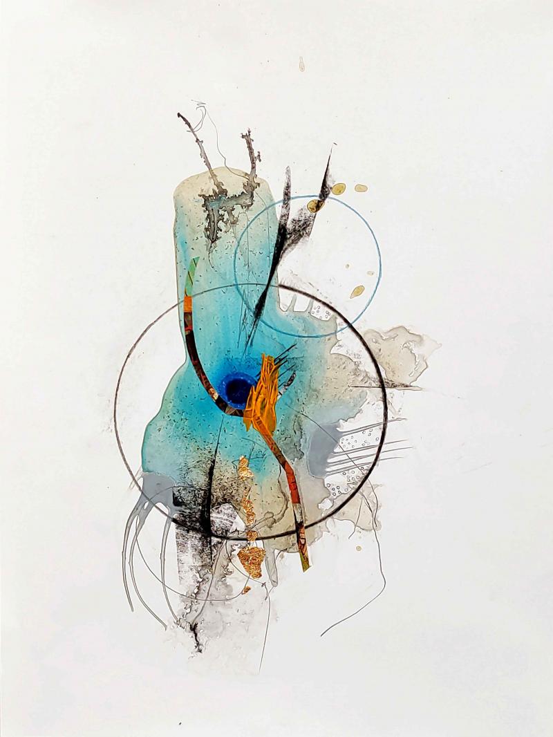 der sog, 20x30, mixed media auf steinpapier Bildnummer:1761747983266






