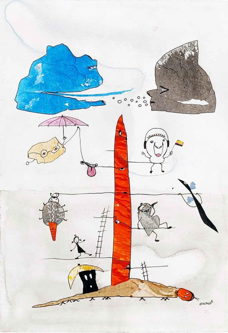 hirarchie, 20x30, mixed media Bildnummer:1716118834564

















