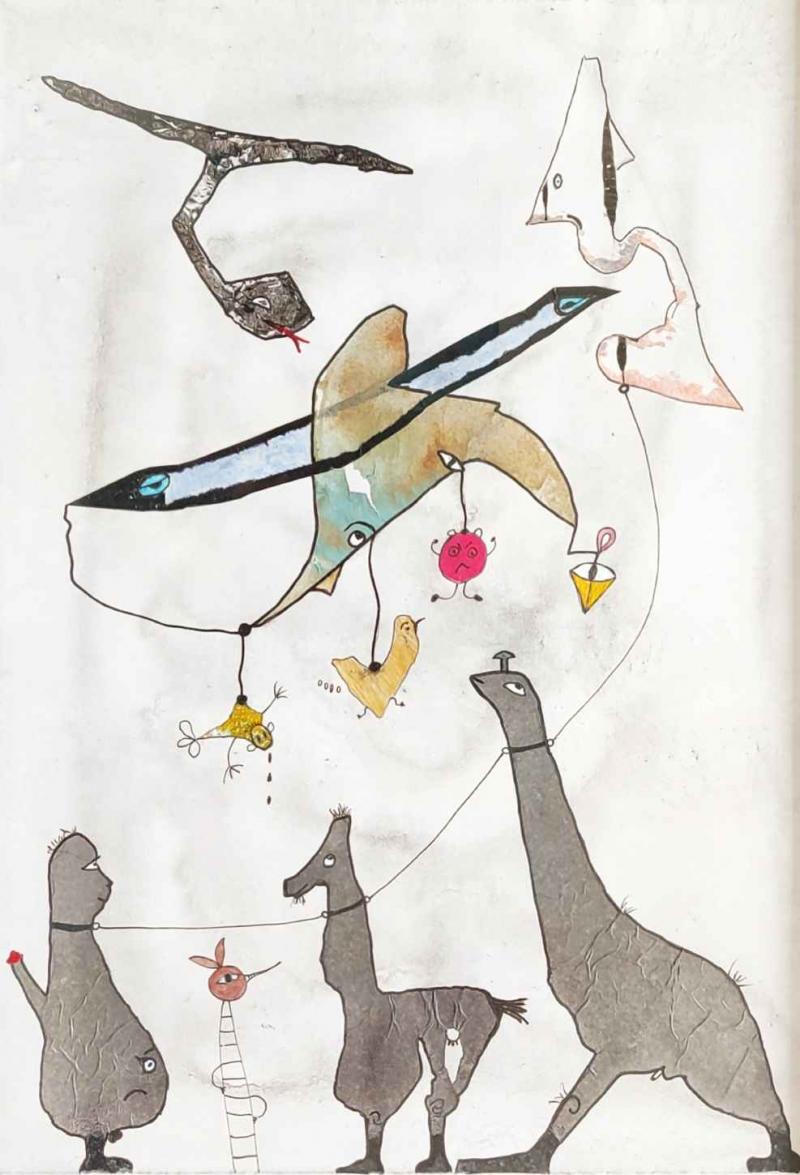 eskorte, 20x30, mixed media Bildnummer:1716118581727

















