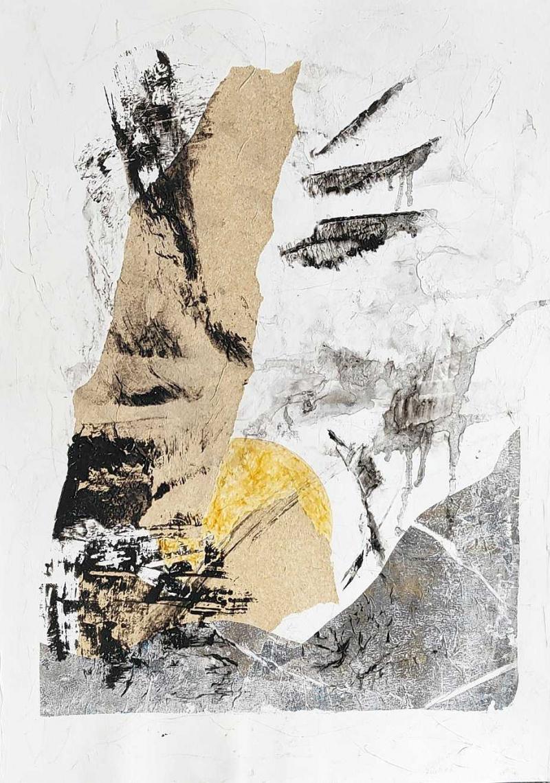 zwischen tag und nacht, 35x50, mixed media auf steinpapier, VERKAUFT Bildnummer:1716118951532









