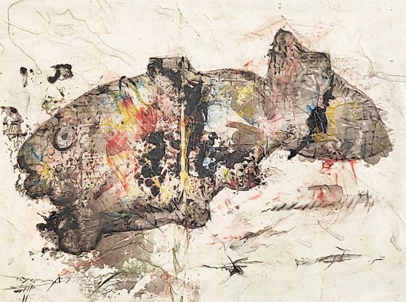 gill breather,1, 30x20, mixed media auf steinpapier Bildnummer:1726997703922








