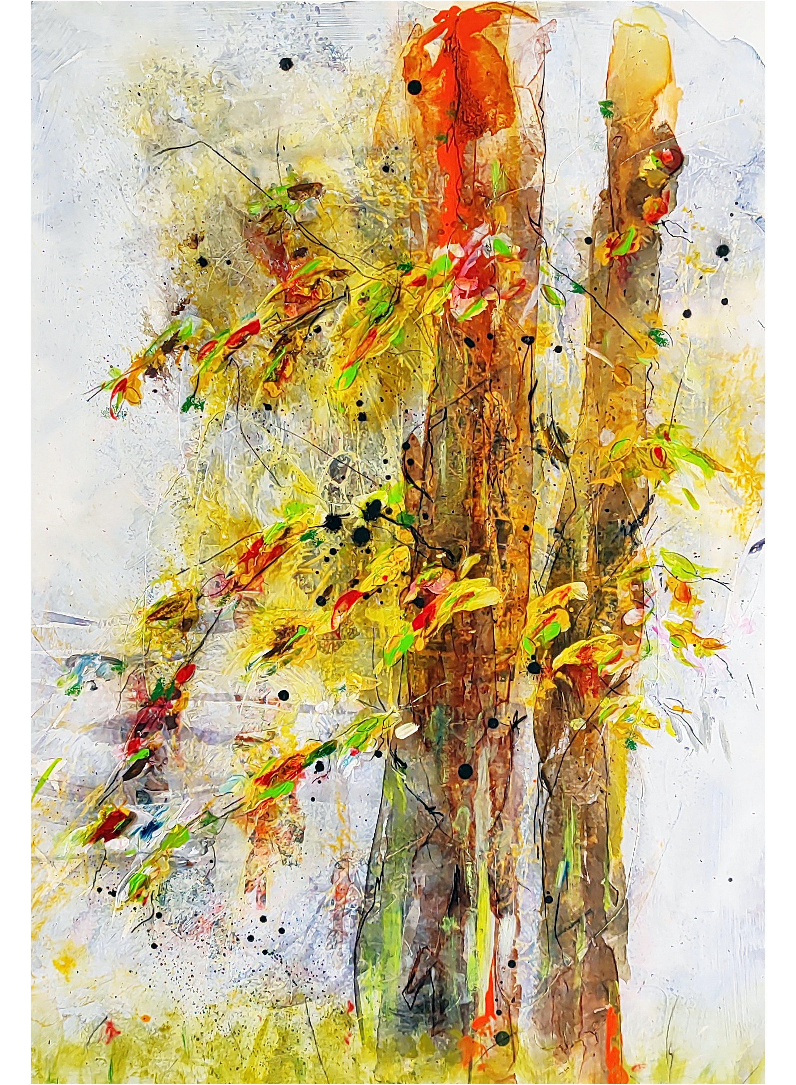 45x60, acryl auf steinpapier